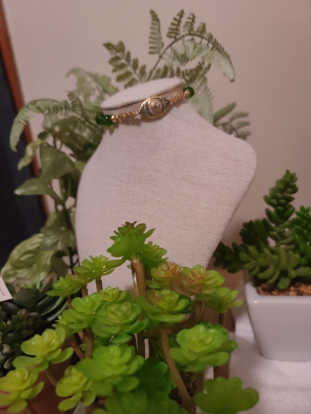 Customer photo review of Natural Peridot Abundance Bracelet