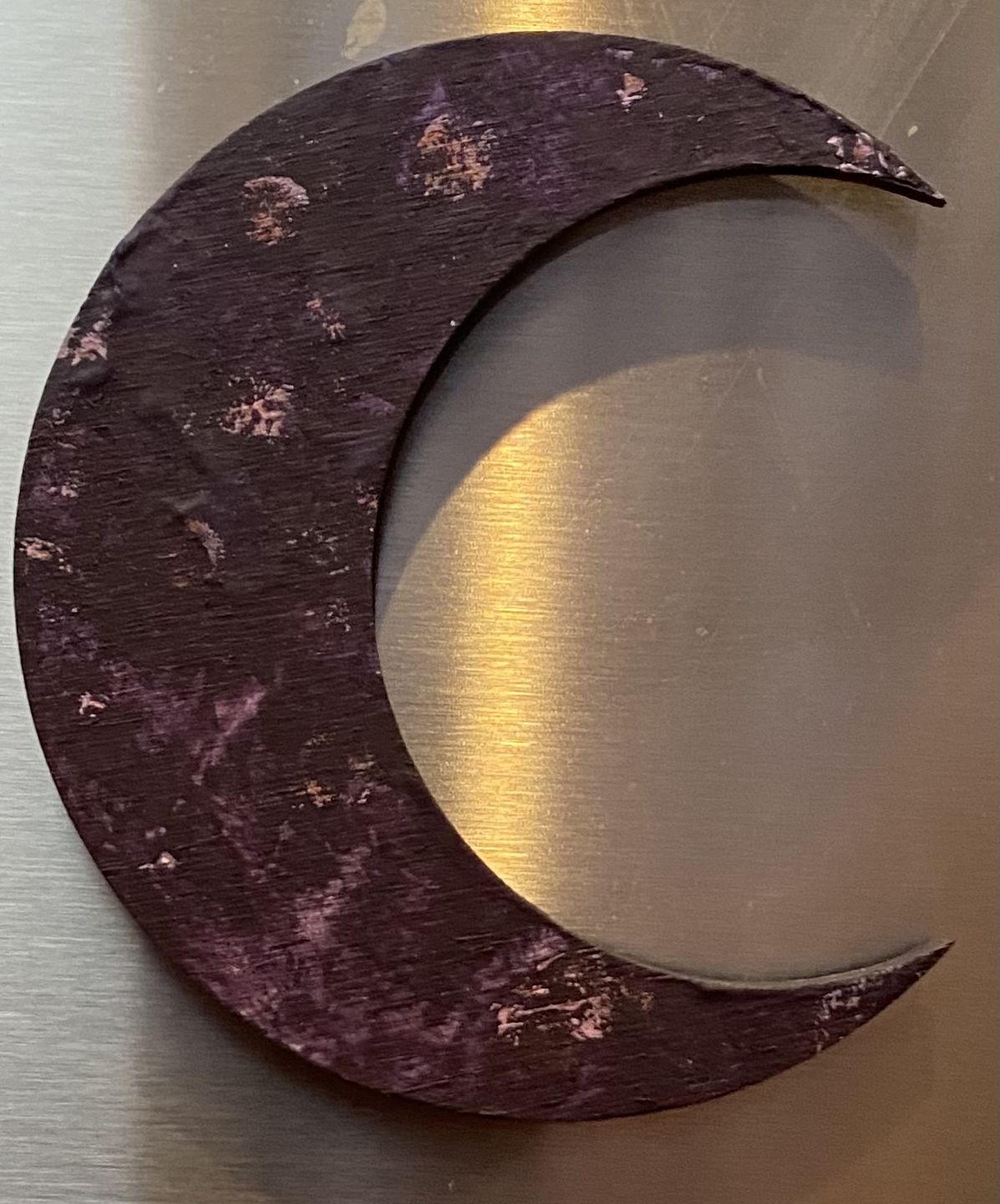Customer photo review of Unfinished Wooden Crescent Moon Shape - Night Sky - Craft - up to 24" DIY