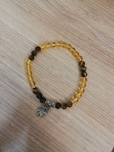 Customer photo review of BRACELET "Chance" OEIL DE TIGRE/CITRINE