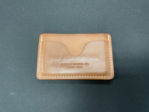 Customer photo review of No.54 | 'Natural Oak' Minimalist Leather Wallet