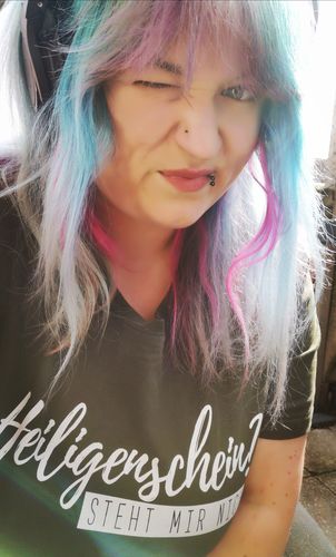 Customer photo review of Heiligenschein? Steht mir nicht.  - Herren Shirt