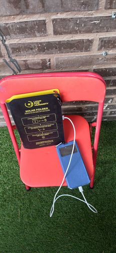 Customer photo review of Pack Panel Solar + Batería Movil