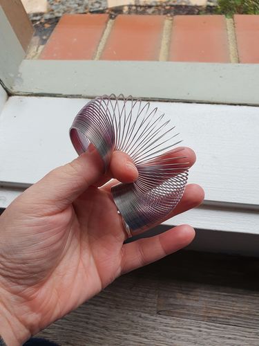 Customer photo review of World's Smallest Magic Coil Spring