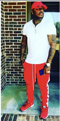 Customer photo review of Solid Track Pants Red (100-400)