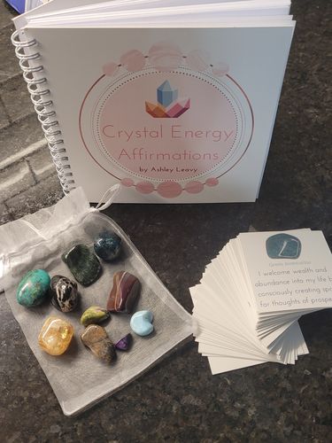 Customer photo review of Crystal Energy Affirmations Cards by Ashley Leavy