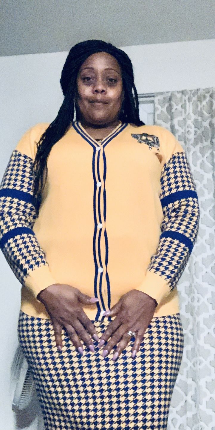 Customer photo review of SGRho - Houndstooth Skirt Set