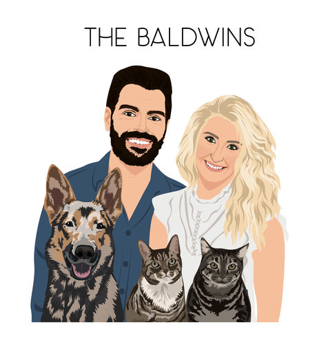 Customer photo review of Custom Framed Family Portrait