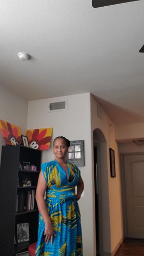 Customer photo review of African Print Salim Infinity Dress