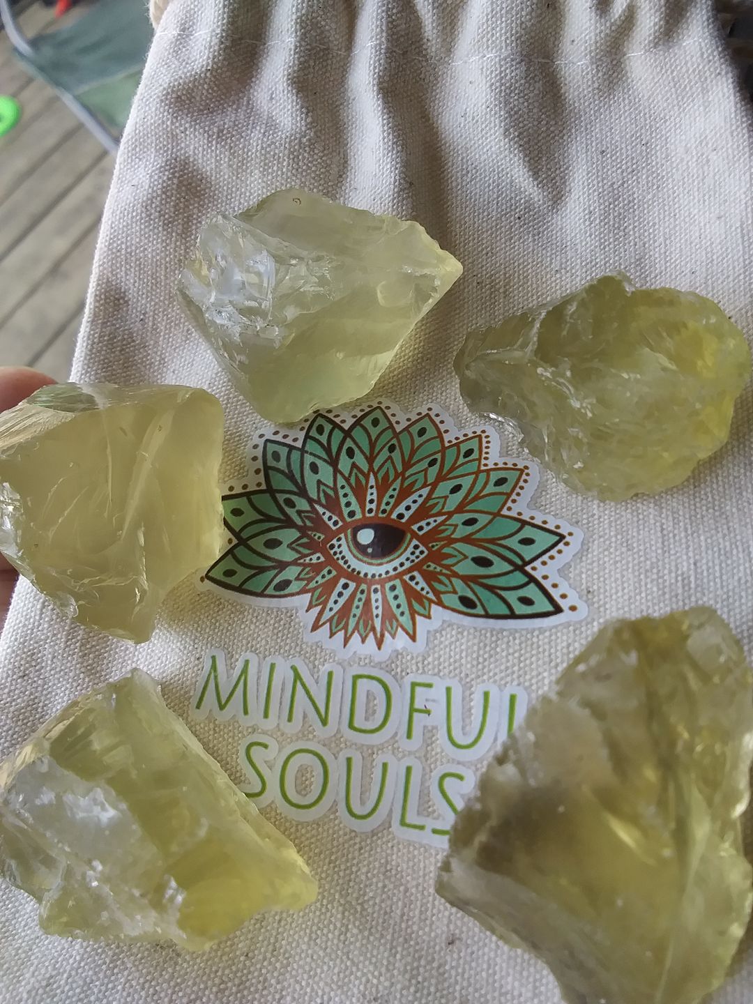 Customer photo review of Natural Citrine Raw Crystals