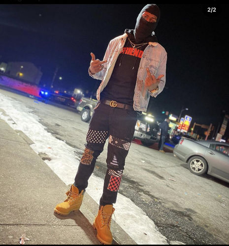 Customer photo review of Amiri Patch Jean