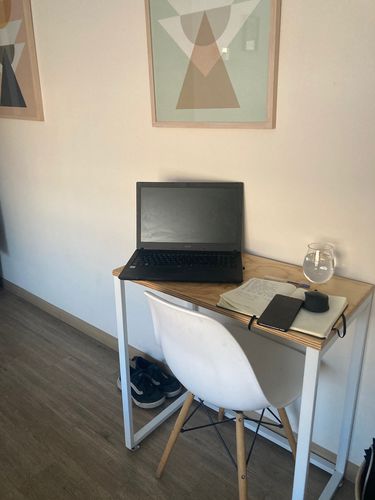 Customer photo review of Escritorio industrial MIMA 70 x 40 Blanco