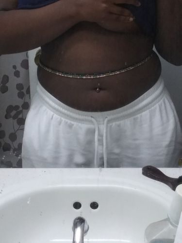 Customer photo review of Olayinka Tie On Waist Beads