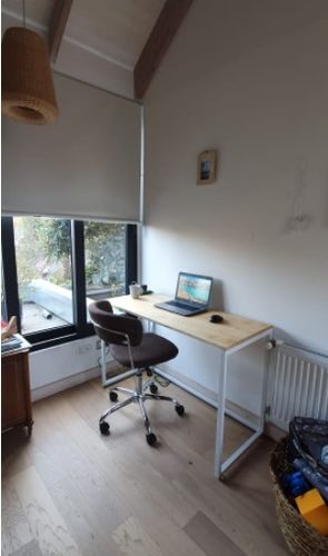 Customer photo review of Escritorio blanco MIMA 120 x 50 Homeoffice