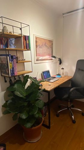 Customer photo review of Escritorio de madera MIMA 120 x 50 Negro