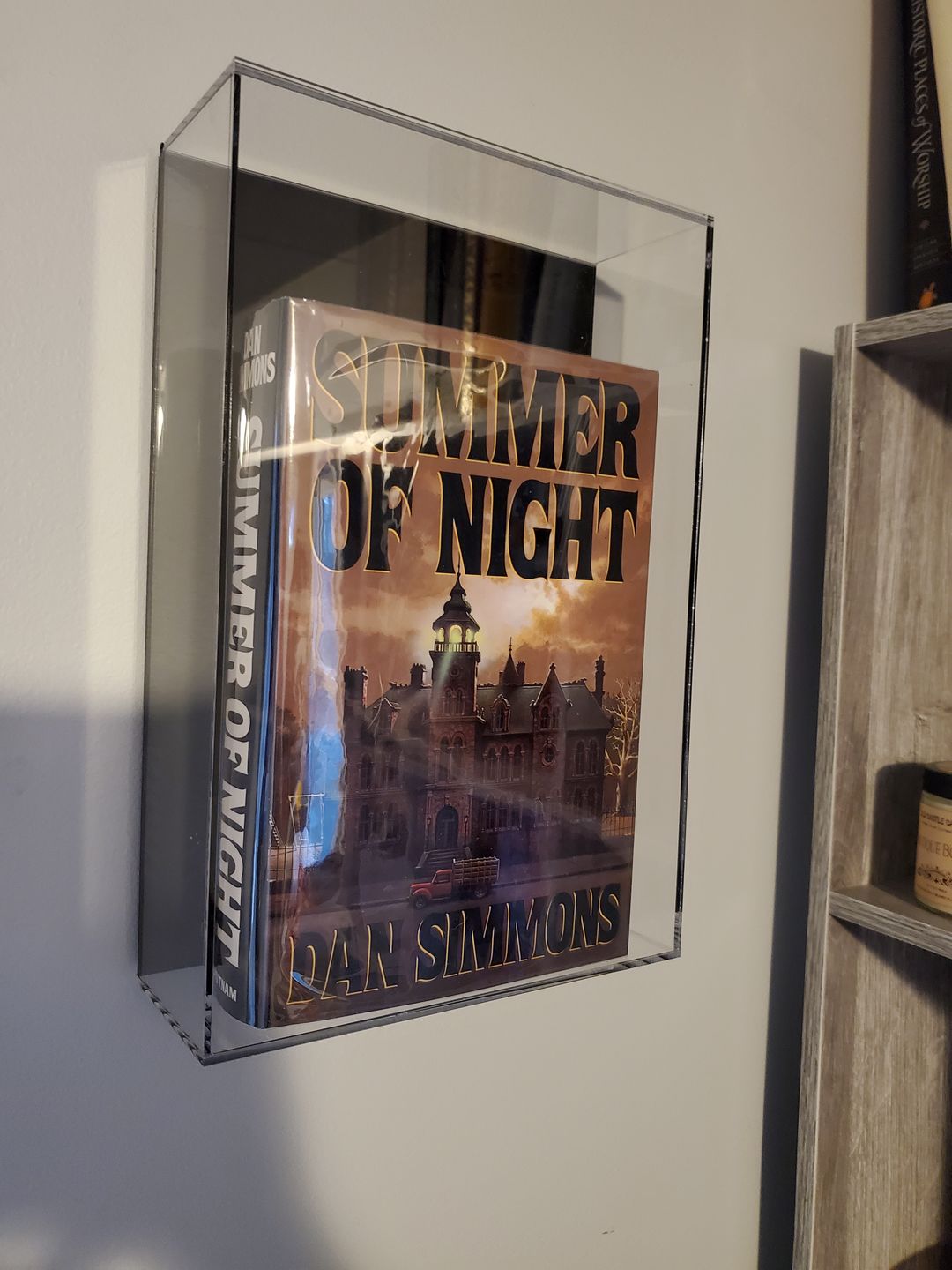 Customer photo review of Acrylic Book Display Case