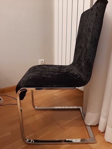Customer photo review of Funda de silla terciopelo premium