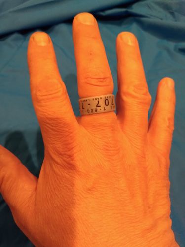 Customer photo review of Men's Silicone Duck Band Ring