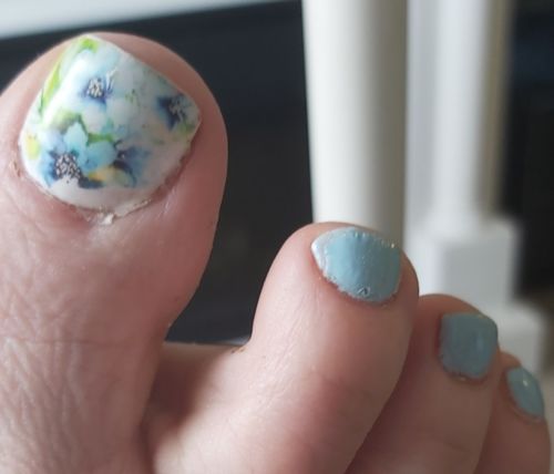 Customer photo review of Nail Art Foil Decoration Set in Floral Sky Rose Flowers