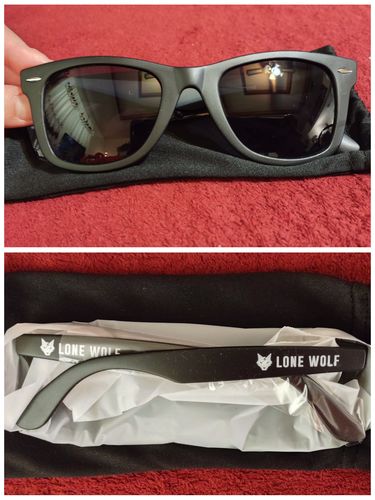 Customer photo review of Matte Black Sunglasses