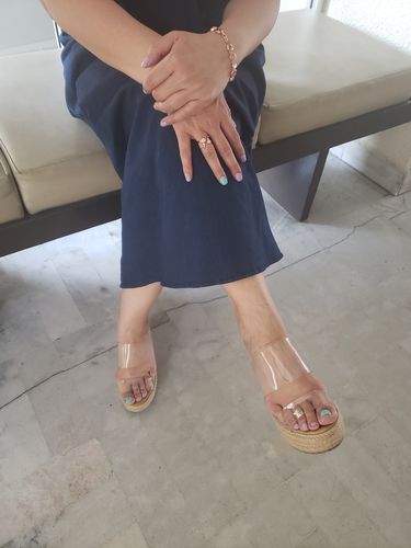 Customer photo review of Plataforma Miriam Transparente