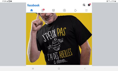 Customer photo review of T-shirt homme J'peux pas j'ai des abeilles à élever