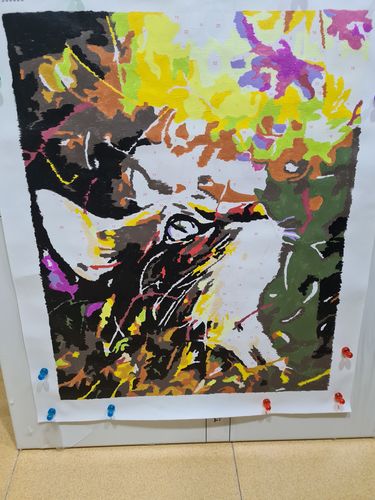 Customer photo review of Gato y flores