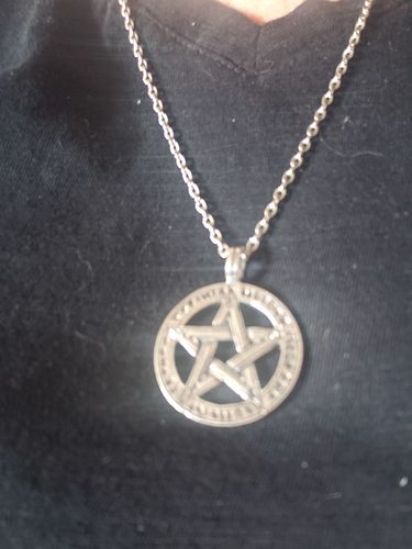 Customer photo review of Runes of Divination Necklace