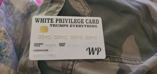 Customer photo review of White Privilege Card