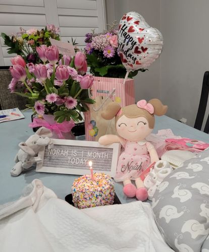 Customer photo review of Personalized Gloveleya Spring Girl Doll With Gift Bag - 5 Colors