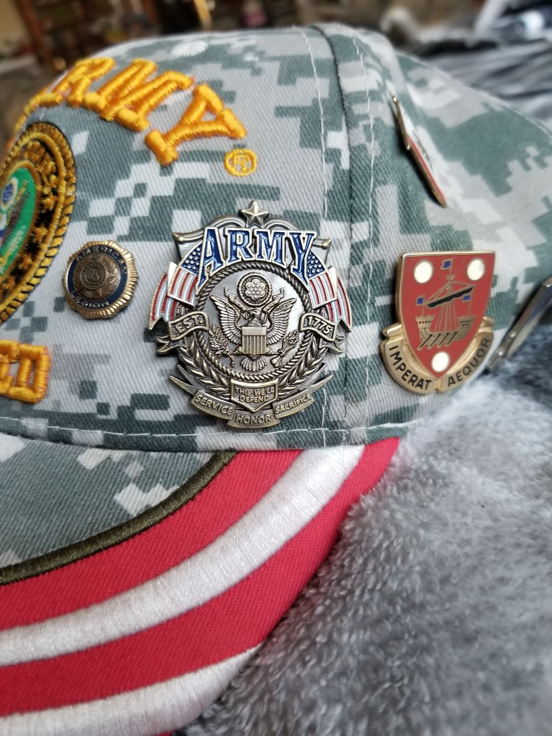 Customer photo review of US Army Veteran's Day Pin