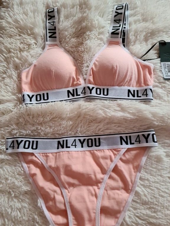 Customer photo review of Cotton Candy Pink Bra & Thong