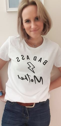 Customer photo review of Bad Ass Mother T-Shirt (MRK X)