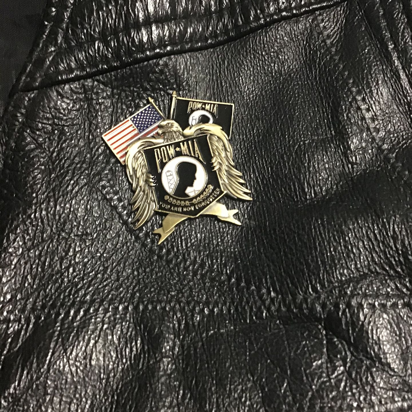 Customer photo review of POW*MIA Memorial Pin