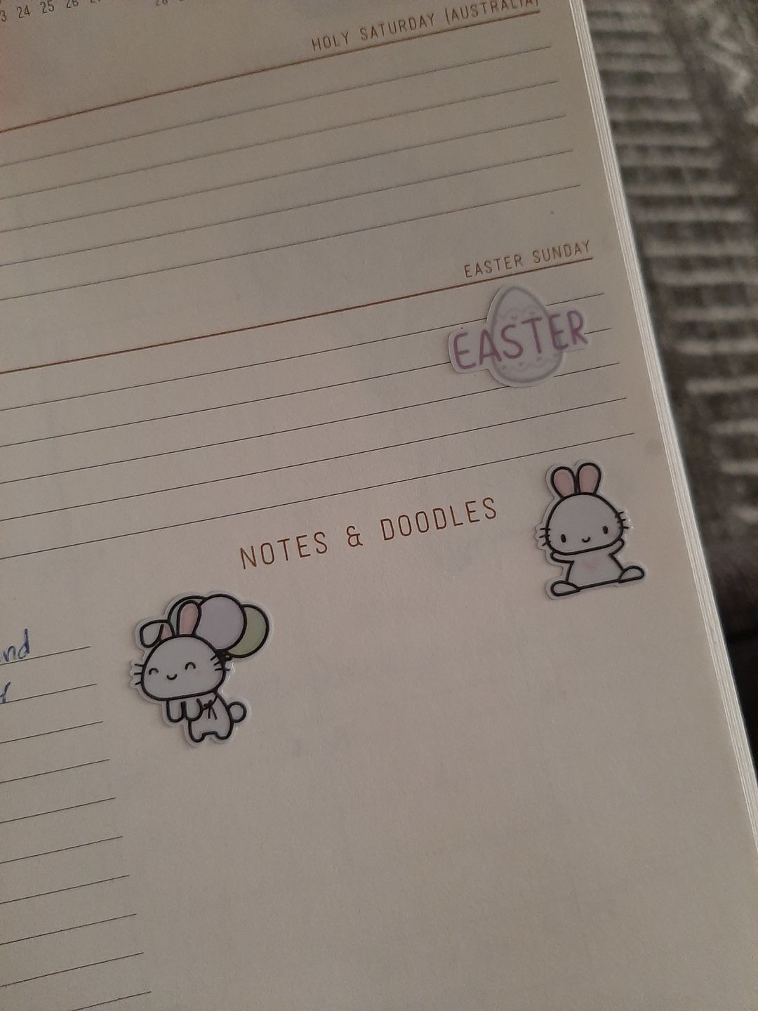 Customer photo review of Holidays Planner Stickers