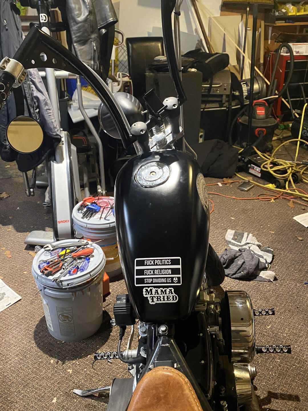 Customer photo review of STOP DIVIDING US STICKER