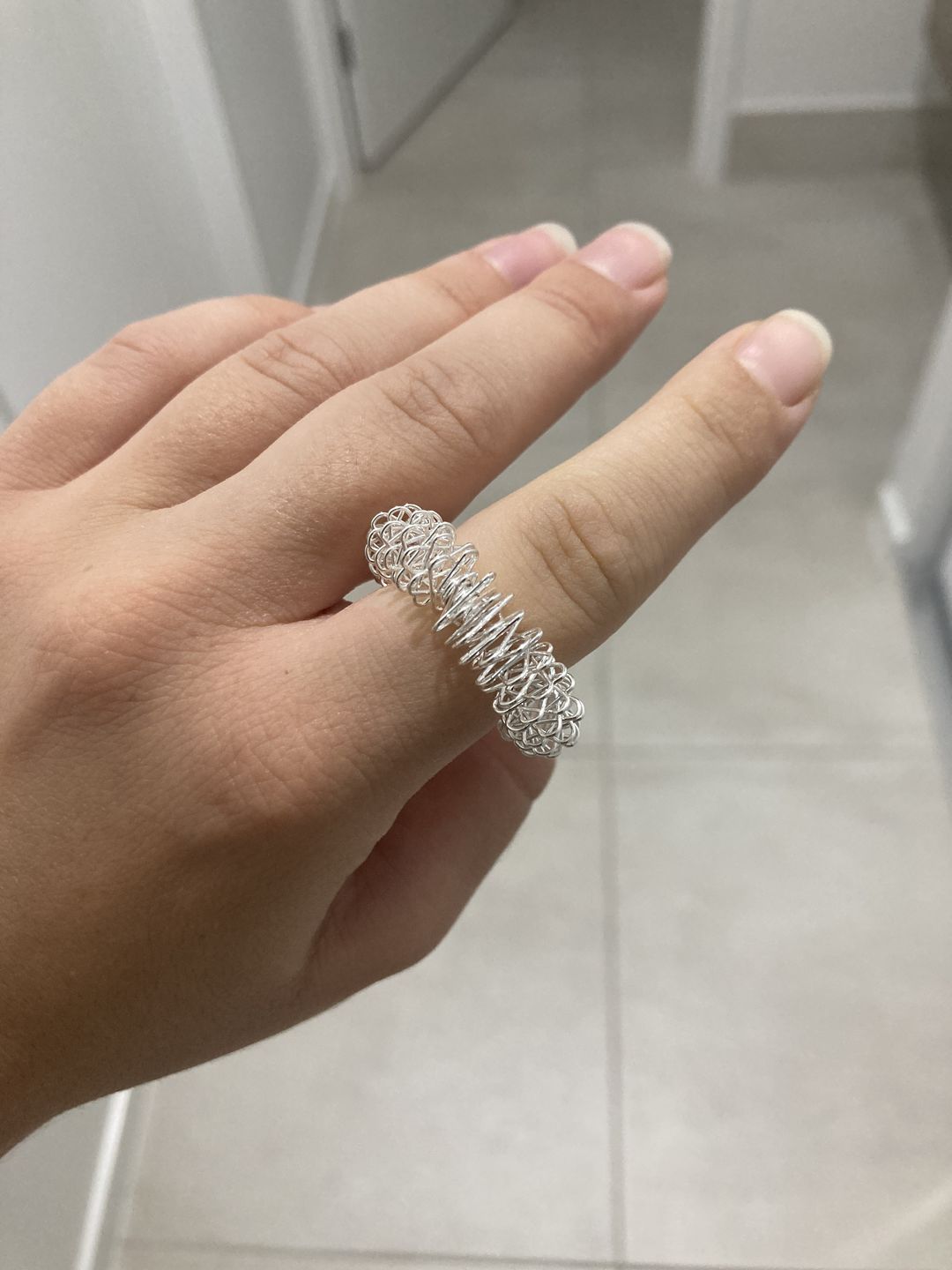 Customer photo review of Acupressure Fidget Rings (x2)