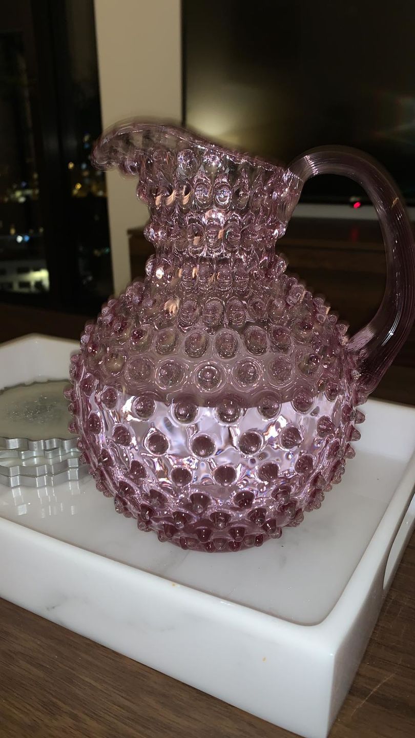 Customer photo review of Lilac Hobnail Jug
