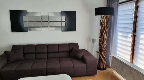 Customer photo review of Stehlampe Teakholz BLUMA  | Höhe 180 cm | inkl. Lampenschirm