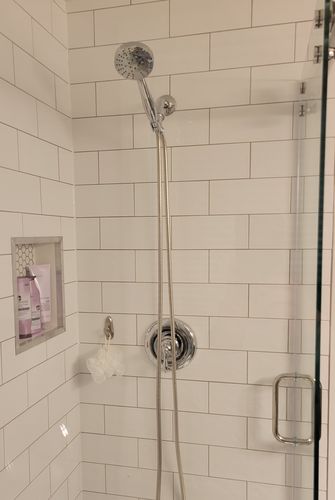 Customer photo review of 3-Spray Handheld Shower Head Set