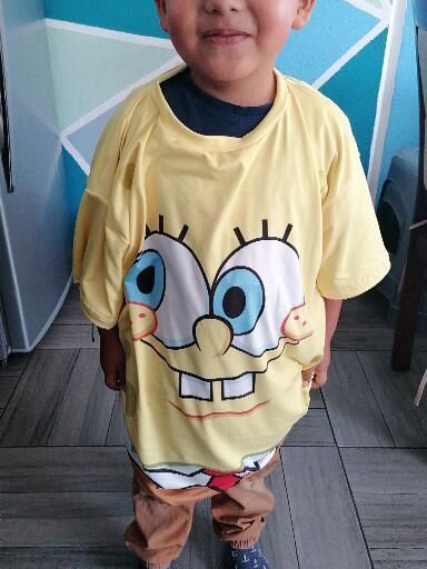 Customer photo review of Playera Pijama Bob Esponja