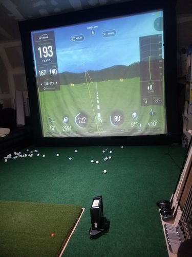 Customer photo review of SkyTrak Launch Monitor and Golf Simulator