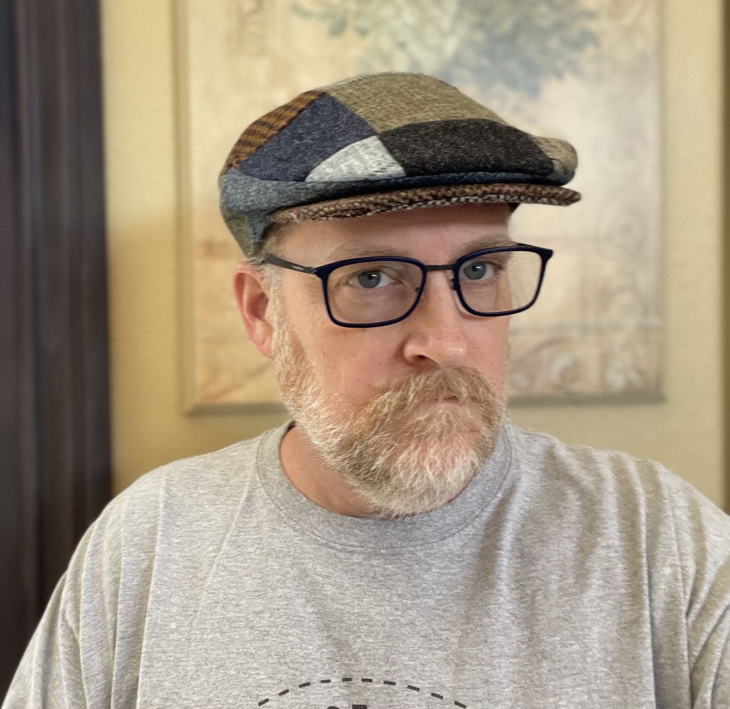 Customer photo review of Vintage Cap Patchwork Tweed