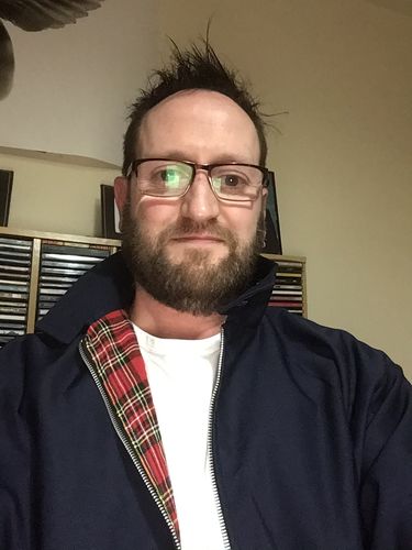 Customer photo review of Mens Classic Harrington Jacket - Navy