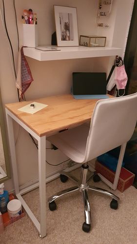 Customer photo review of Escritorio industrial MIMA 70 x 40 Blanco