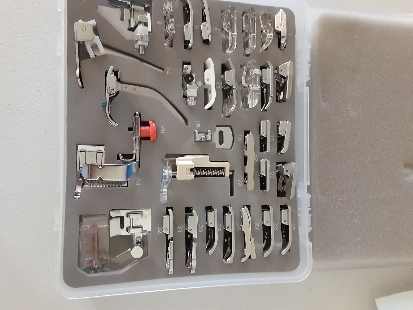 Customer photo review of 32pc Ultimate Presser Foot Set