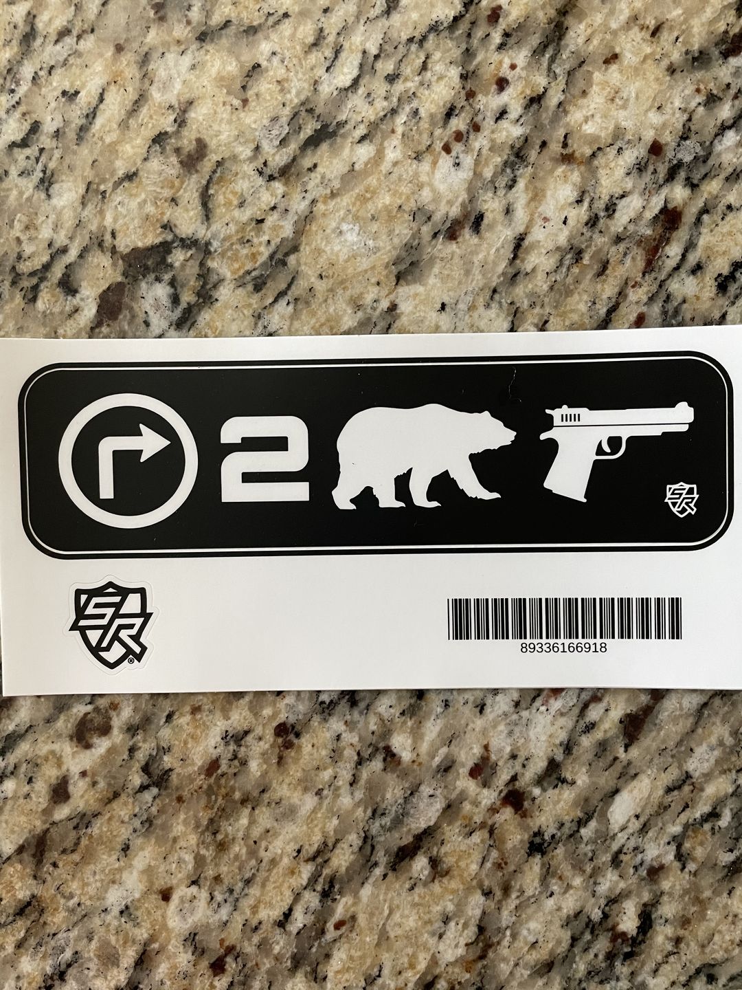 Customer photo review of Right 2 Bear Arms Decal