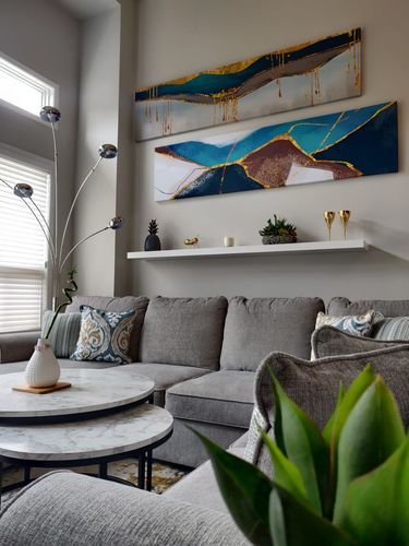 Customer photo review of 'Sophistication' Framed Canvas (78.5" x 19.5")