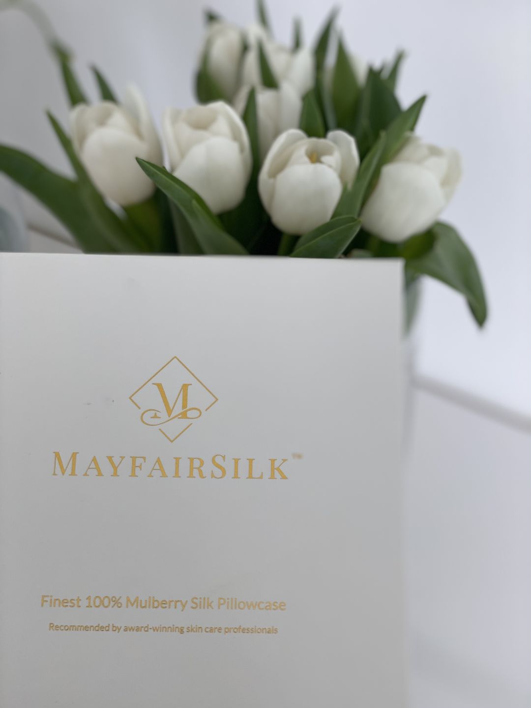 Customer photo review of Ivory Pure Silk Pillowcase