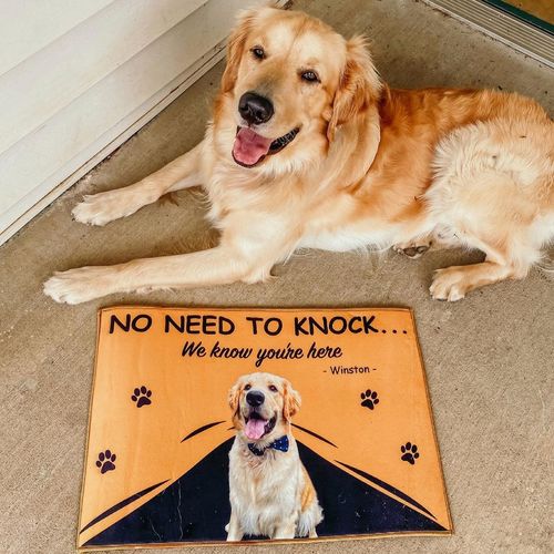 Customer photo review of Tapis Personnalisé Chien