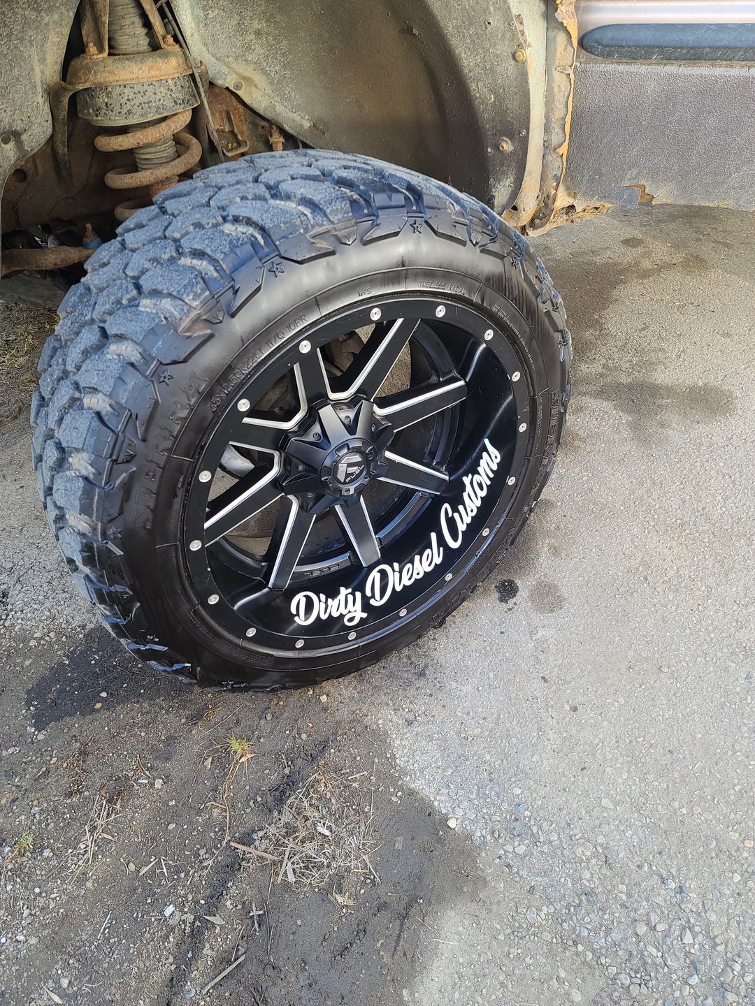 Customer photo review of Dirty Diesel Customs Banner Sticker